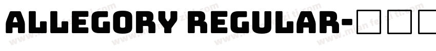 Allegory Regular字体转换